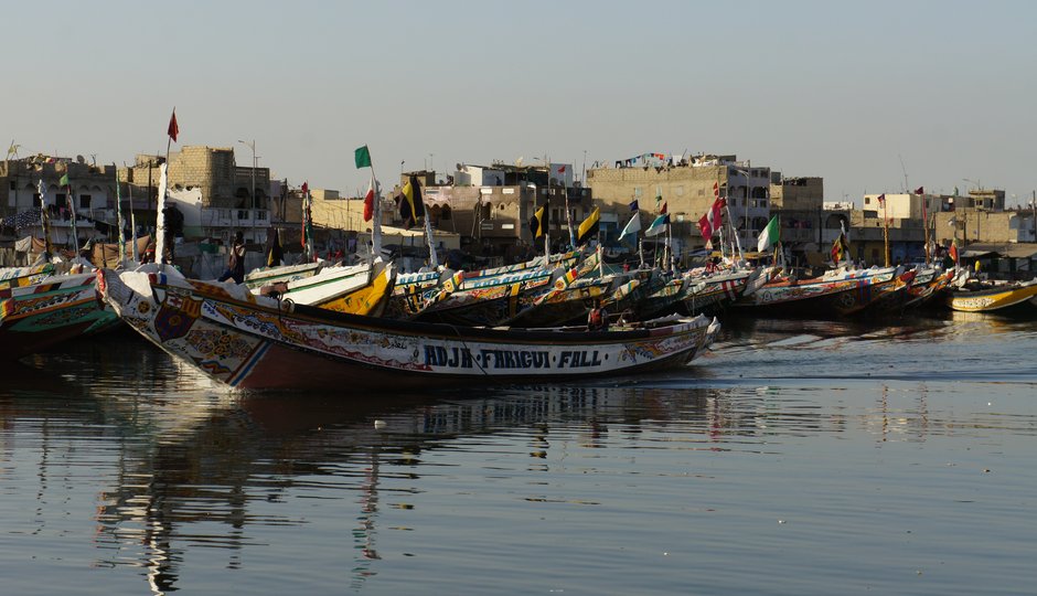 Mit der Bou el Mogdad auf dem Senegal River