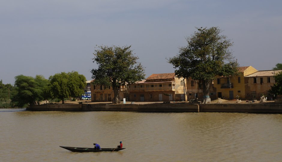 Mit der Bou el Mogdad auf dem Senegal River